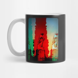 Red Eagle Statue Mug